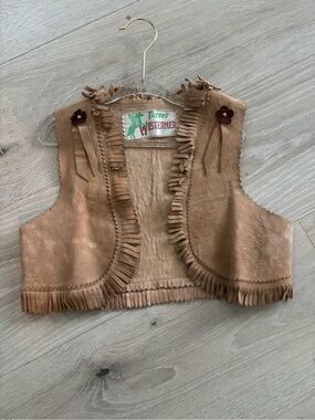 Trego's Westerner 70s Genuine Leather Vintage Toddler Vest